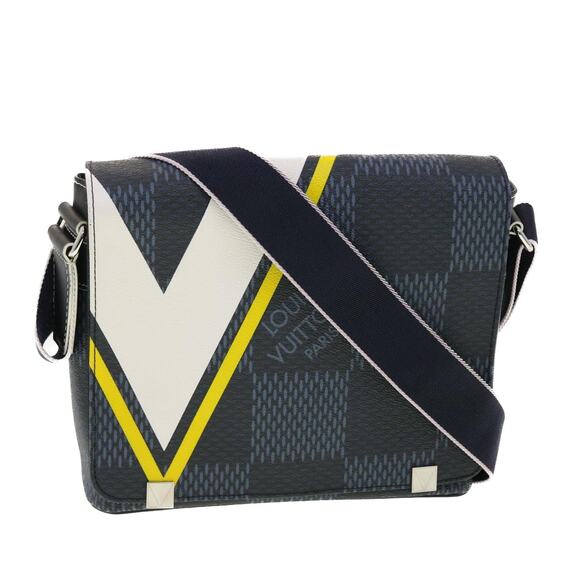 LOUIS VUITTON Damier Cobalt District PM Shoulder Bag N44002 - Picture 1 of 16